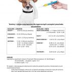 Obowiązkowe szczepienie przeciwko wściekliźnie 2020 na terenie Gminy Unisław