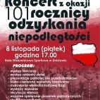 Koncert z okazji 101 Rocznicy Odzyskania Niepodległości