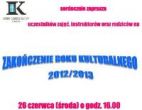 Zakończenie roku kulturalnego 2012/2013