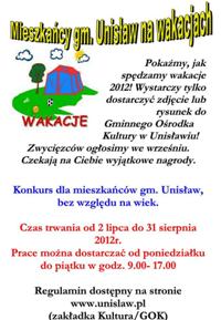 Konkurs wakacyjny 2012