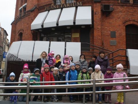 Przedszkolaki w Planetarium