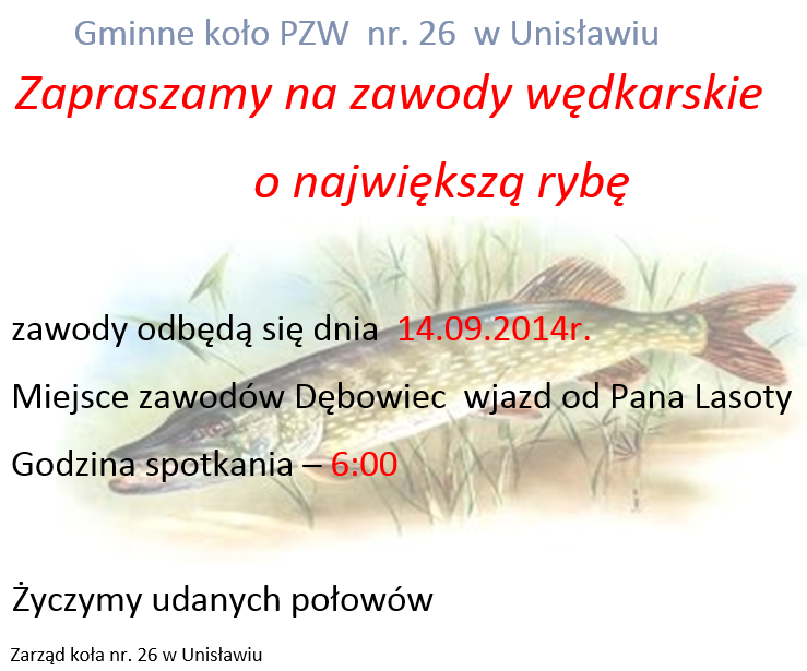 Zawody wędkarskie