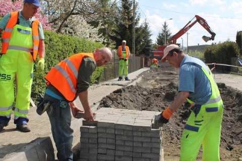Remont ul. Okólnej w Unisławiu