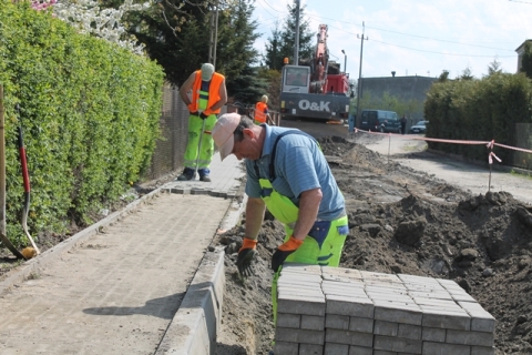 Remont ul. Okólnej w Unisławiu