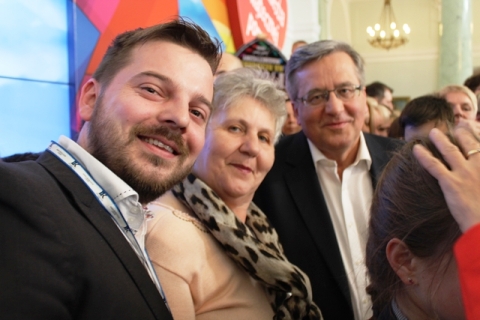 Podsumowanie WOŚP 2015 w pałacu prezydenckim