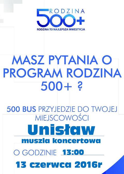 Plakat 500 BUS