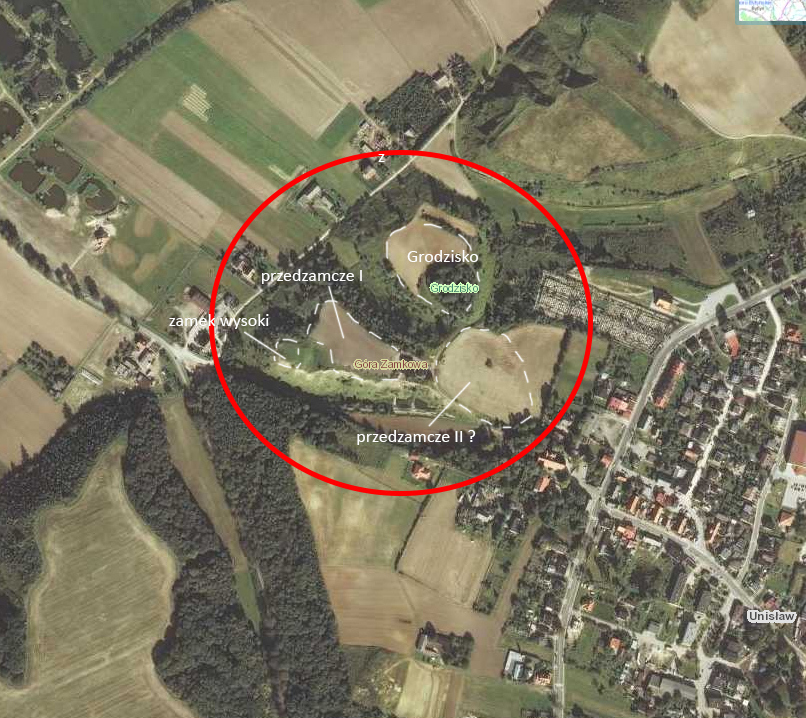 Góra zamkowa w Unisławiu