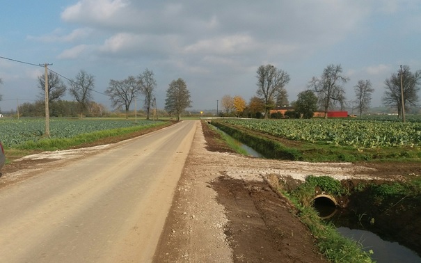 Przebudowa drogi w Brukach Unisławskich